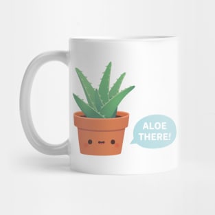 Cute Aloe Vera Says Aloe There Mug